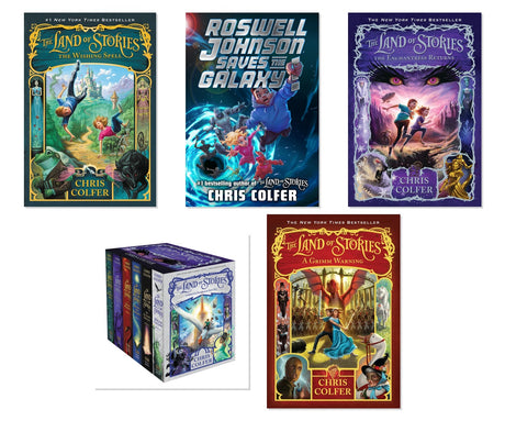 Chris Colfer Fantasy Adventure 5-Book Collection - Land of Stories & More, Paperback