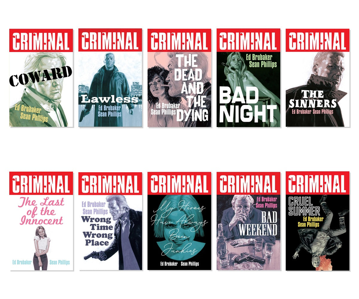 Criminal Noir Crime Comics 10-Book Complete Collection by Ed Brubaker