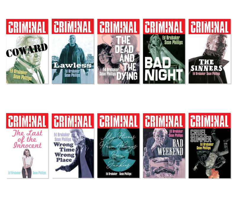 Criminal Noir Crime Comics 10-Book Complete Collection by Ed Brubaker