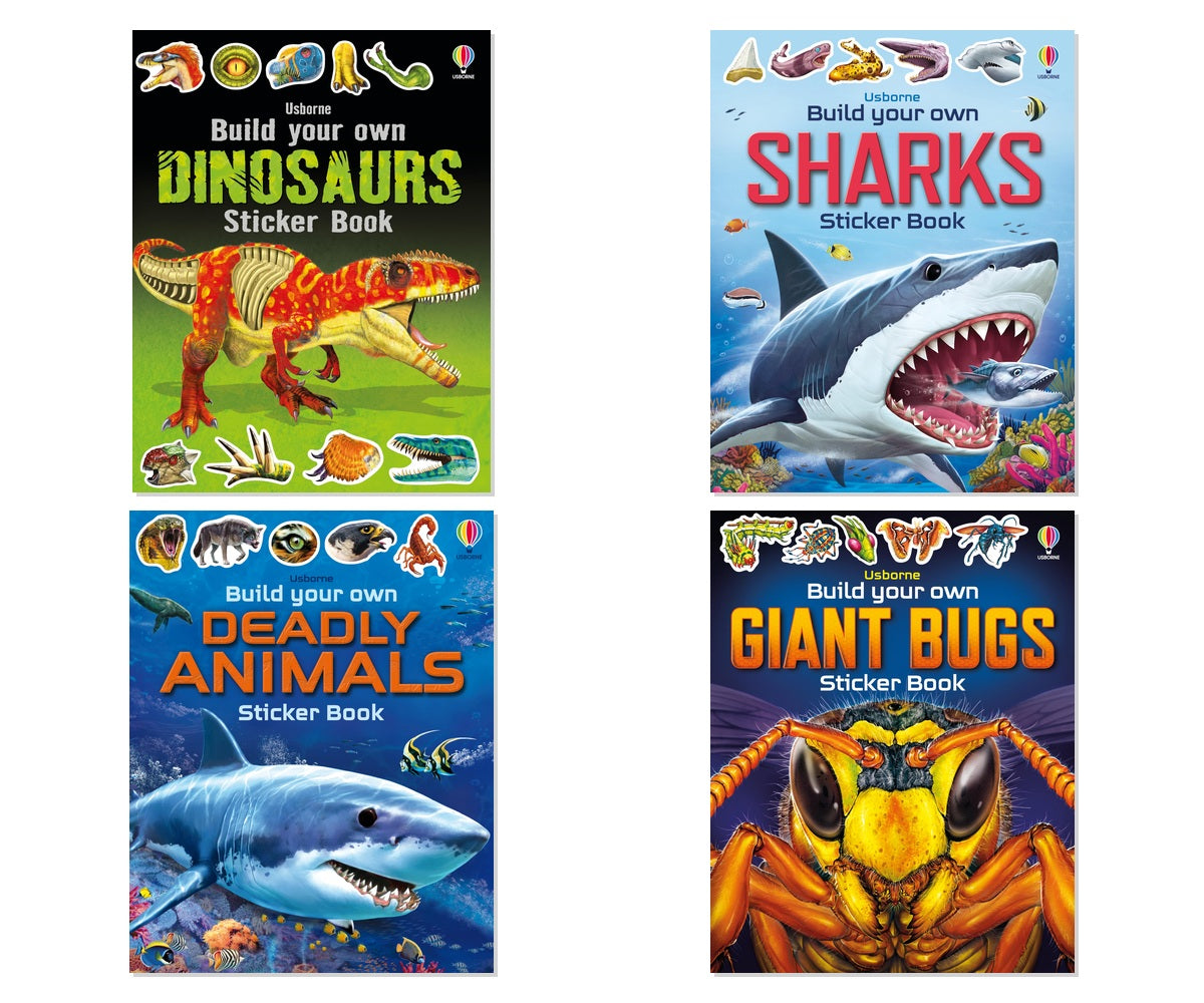 Dangerous Animals Sticker Activity 4-Book Collection
