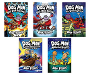 Dog Man Action Adventure 5-Book Collection - Graphic Novel Bundle