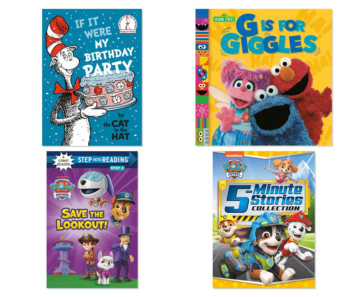 Kids Story Time Collection 4-Book Bundle - Cat in the Hat & PAW Patrol