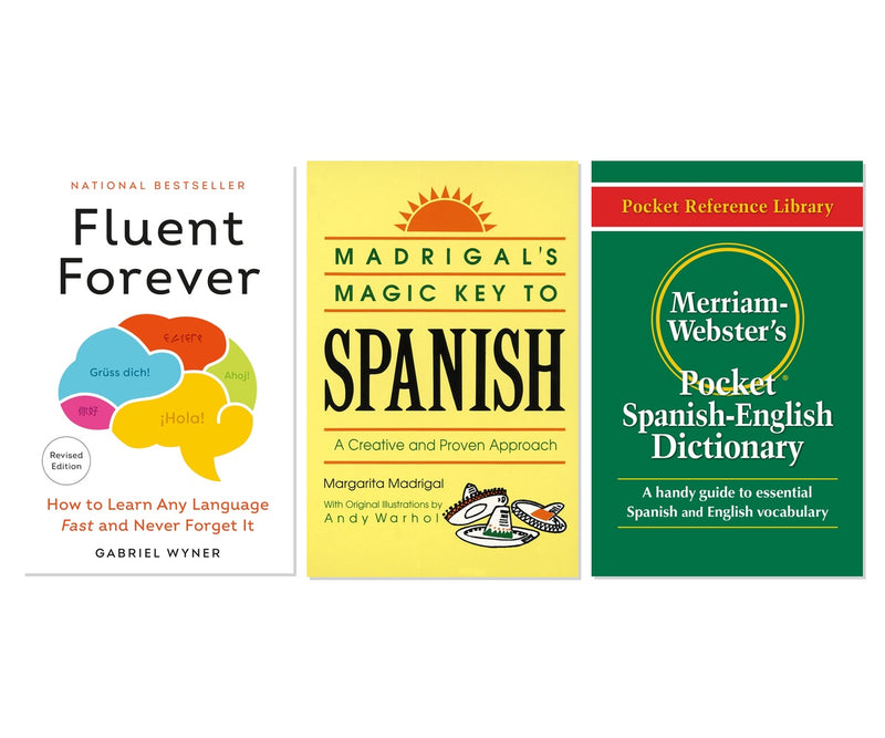 Language Learning Hacks & Dictionary Set - 3-Book Complete Bundle Set