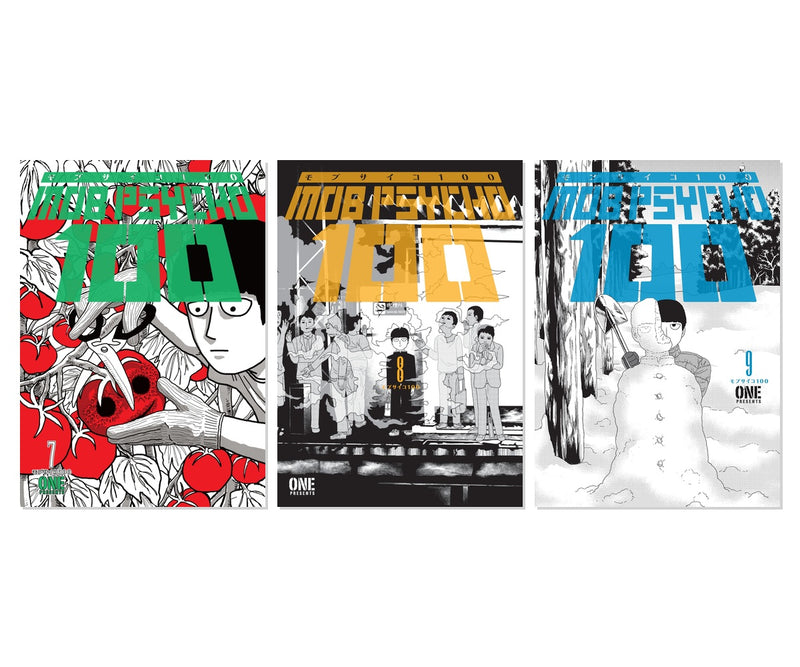 Mob Psycho 100 Advanced Arc (Volumes 7-9) Vol. 7-9 3-Book Manga Bundle Set