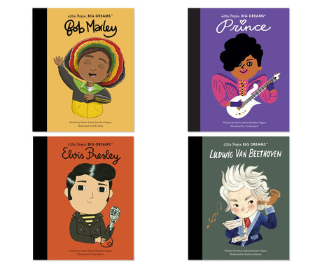 Music Icons Collection 4-Book Bundle - Little People, BIG DREAMS, Hardcover