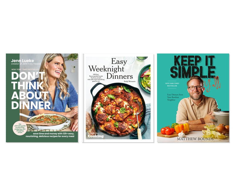 Quick Weeknight Winners 3-Book Complete Bundle Set - Easy Dinner Cookbooks