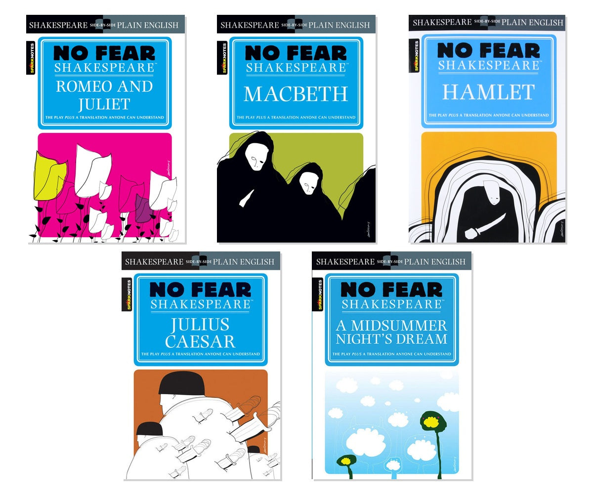 Shakespeare Study Essentials 5-Book Collection - No Fear Side-by-Side