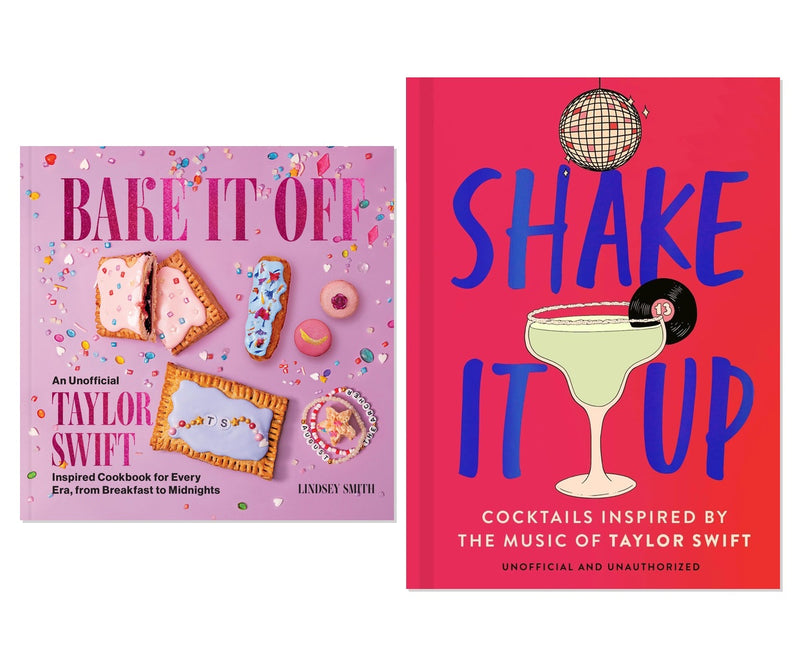 Taylor Swift Fan Bake & Shake 2-Book Collection - Cookbook & Cocktails