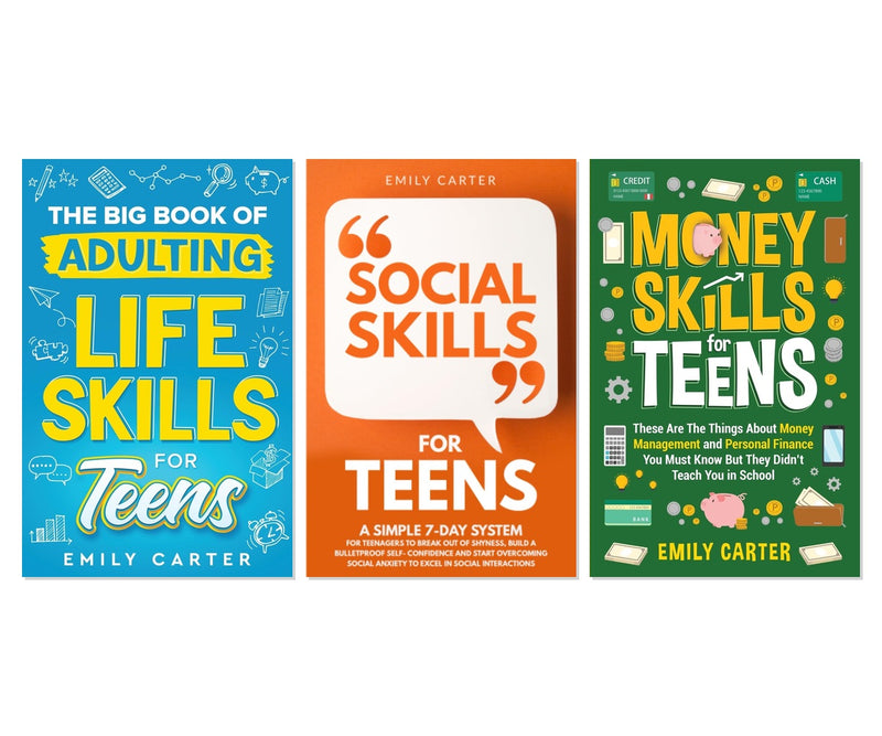 Teen Life Skills Starter Pack: 3-Book Complete Bundle Set by Emily Carter