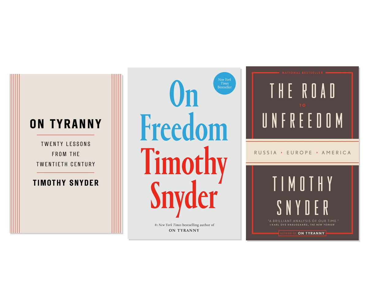 Timothy Snyder's Democracy Defense Kit - 3-Book Complete Bundle Set