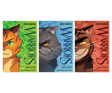 Warriors Cat Adventure Trilogy - 3-Book Complete Bundle Set Graphic Novels, Paperback
