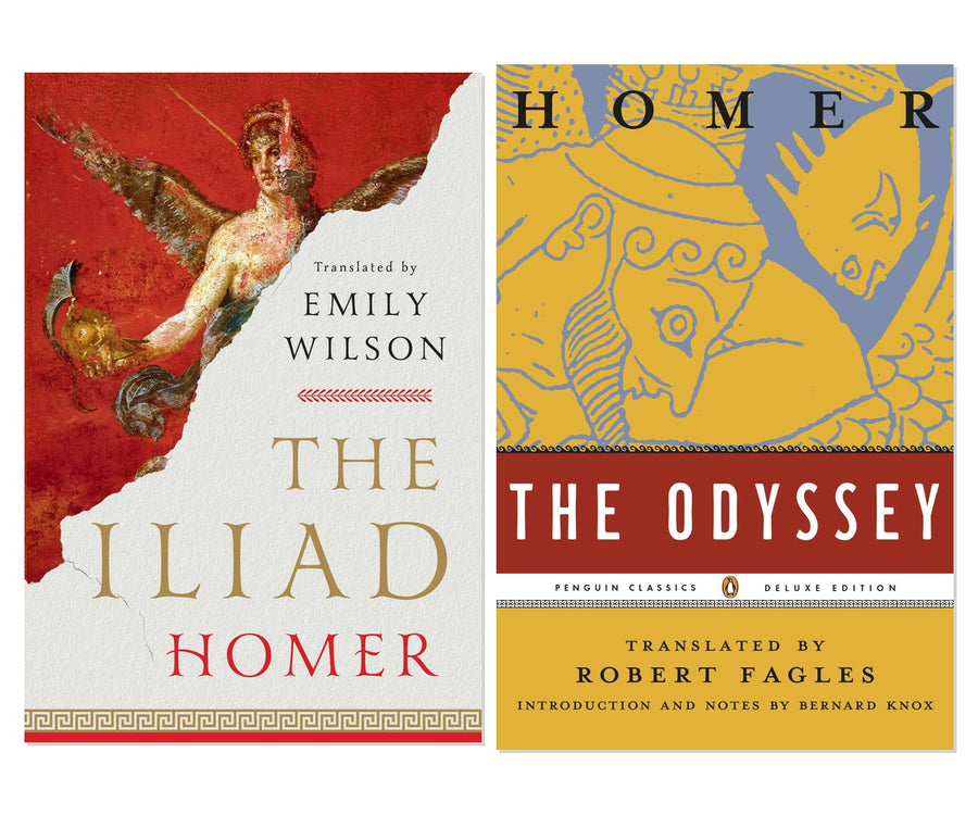 Epic Poetry Classics 2-Book Complete Bundle Set - Homer's Iliad & Odyssey, Paperback