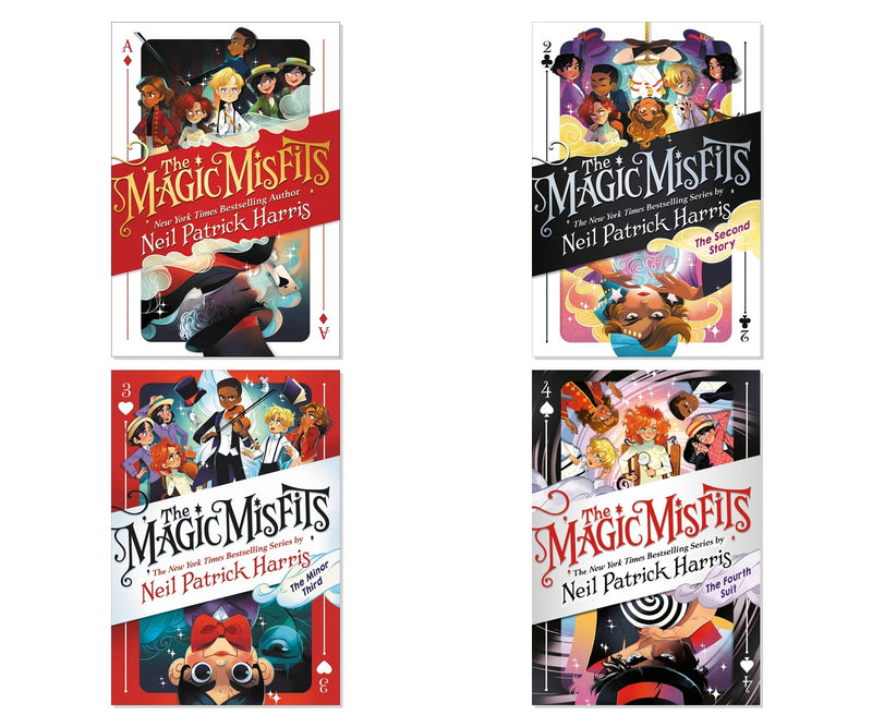 Magic Misfits Complete Series by Neil Patrick Harris 4-Book Bundle Set
