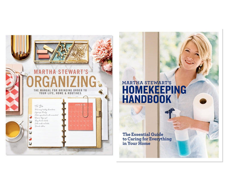Martha Stewart Home Mastery 2-Book Complete Bundle Set - Organizing & Homekeepin