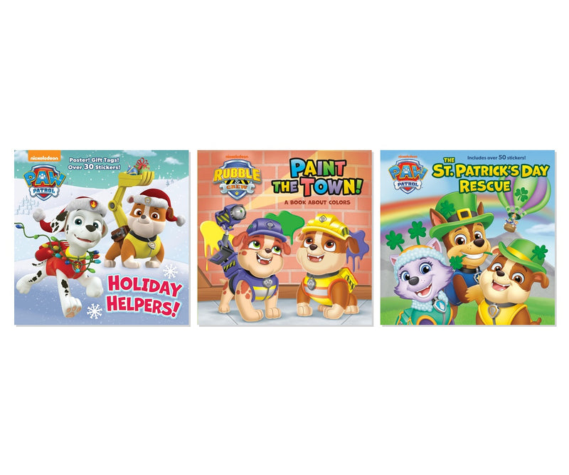 Paw Patrol Holiday & Fun Pack 3-Book Complete Bundle Set