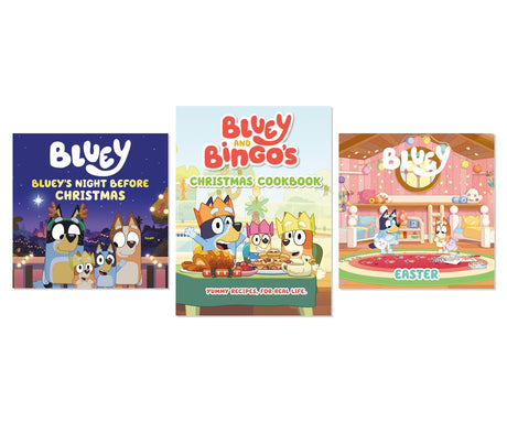 Bluey Holiday Magic 3-Book Collection - Christmas & Easter Adventures, Hardcover