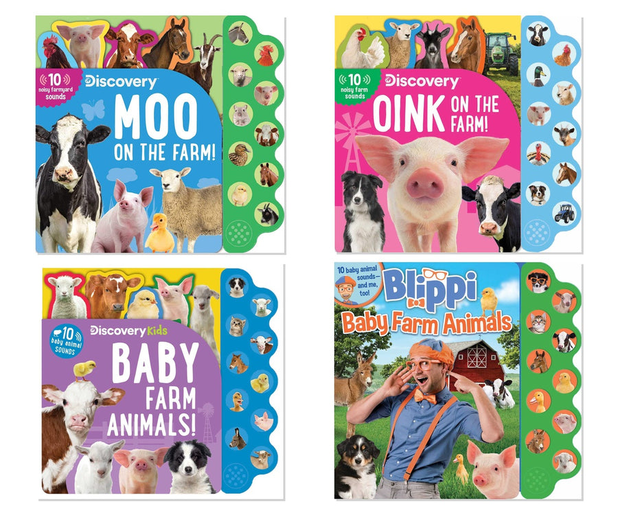 Farm Friends Sound Adventure 4-Book Collection - Interactive Board Books, Board Book