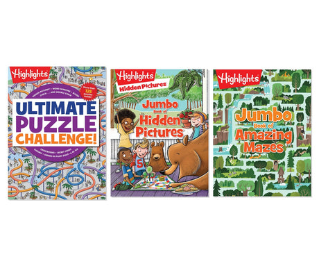 Ultimate Kids Puzzle Collection 3-Book Bundle - Brain Games & Activities, Paperback