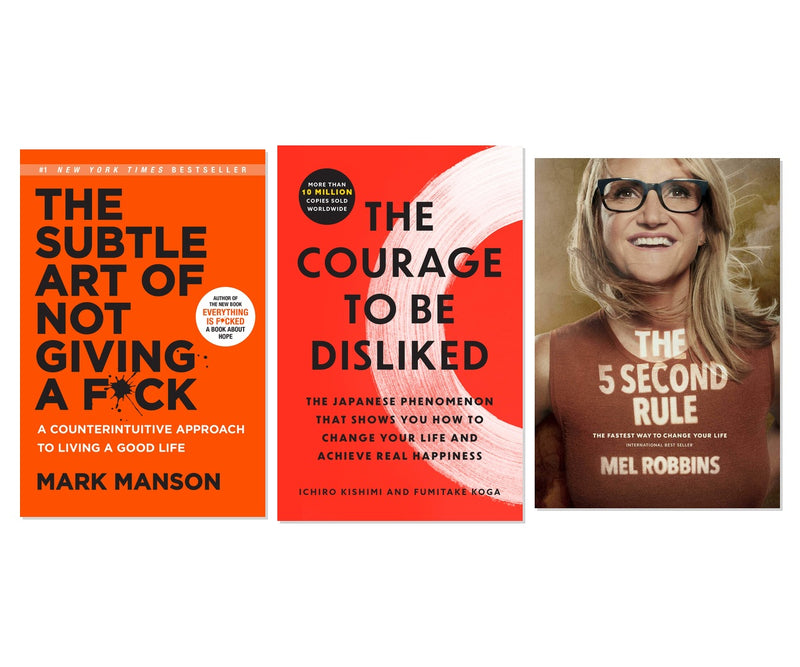 No F*cks Given Life 3-Book Self-Help Collection - Mark Manson & More