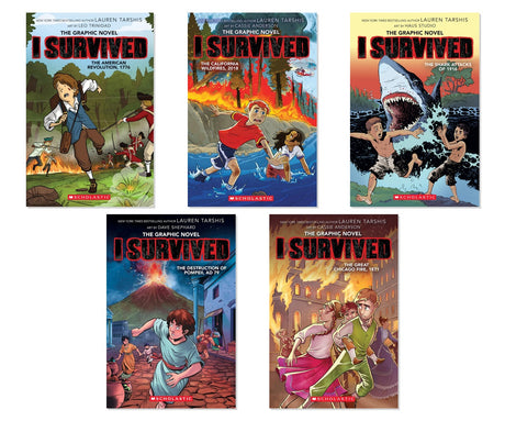 I Survived Graphic Novel Collection - 5 Historical Adventures Bundle, Paperback