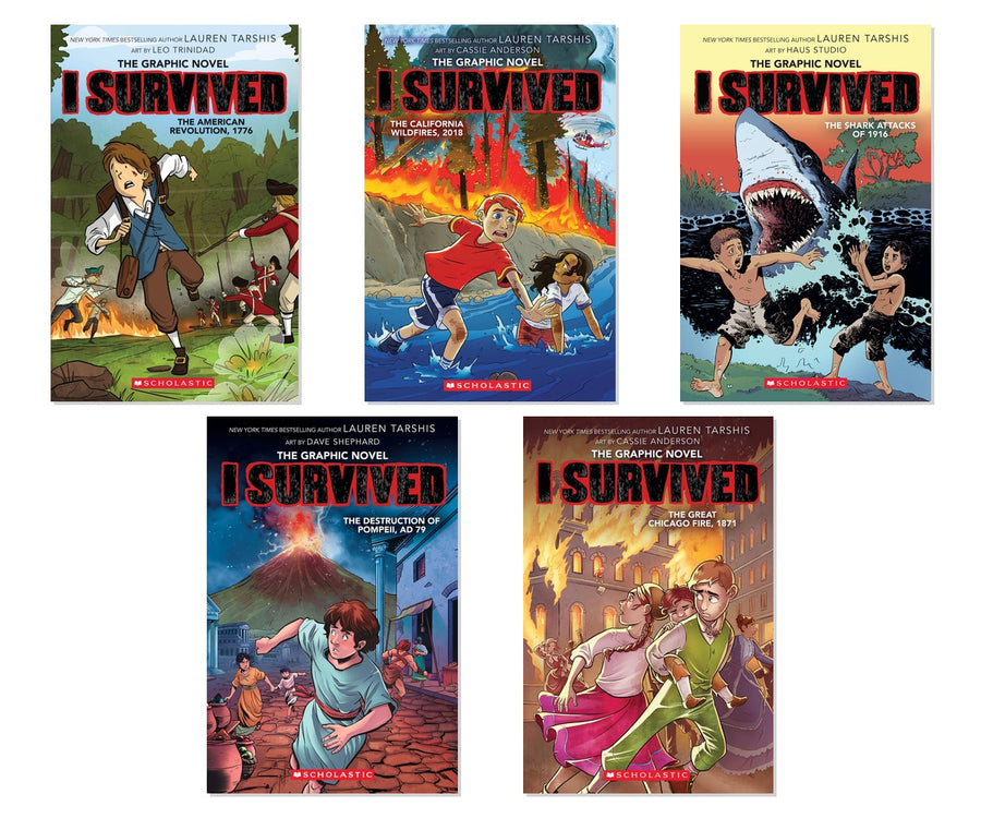I Survived Graphic Novel Collection - 5 Historical Adventures Bundle, Paperback