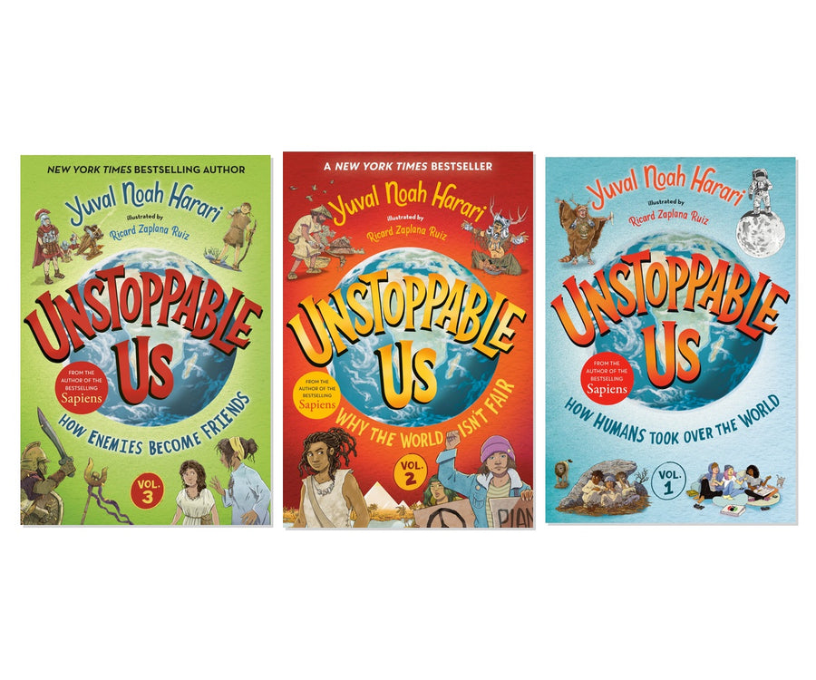 Unstoppable Us Complete Series Vol. 1-3 3-Book Bundle Set by Yuval Noah Harari, Hardcover