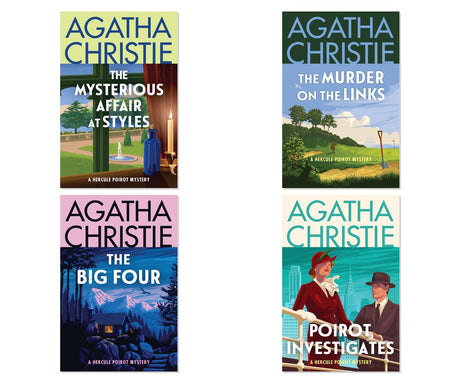 Poirot Origins & Early Cases 4-Book Complete Bundle Set by Agatha Christie, Paperback