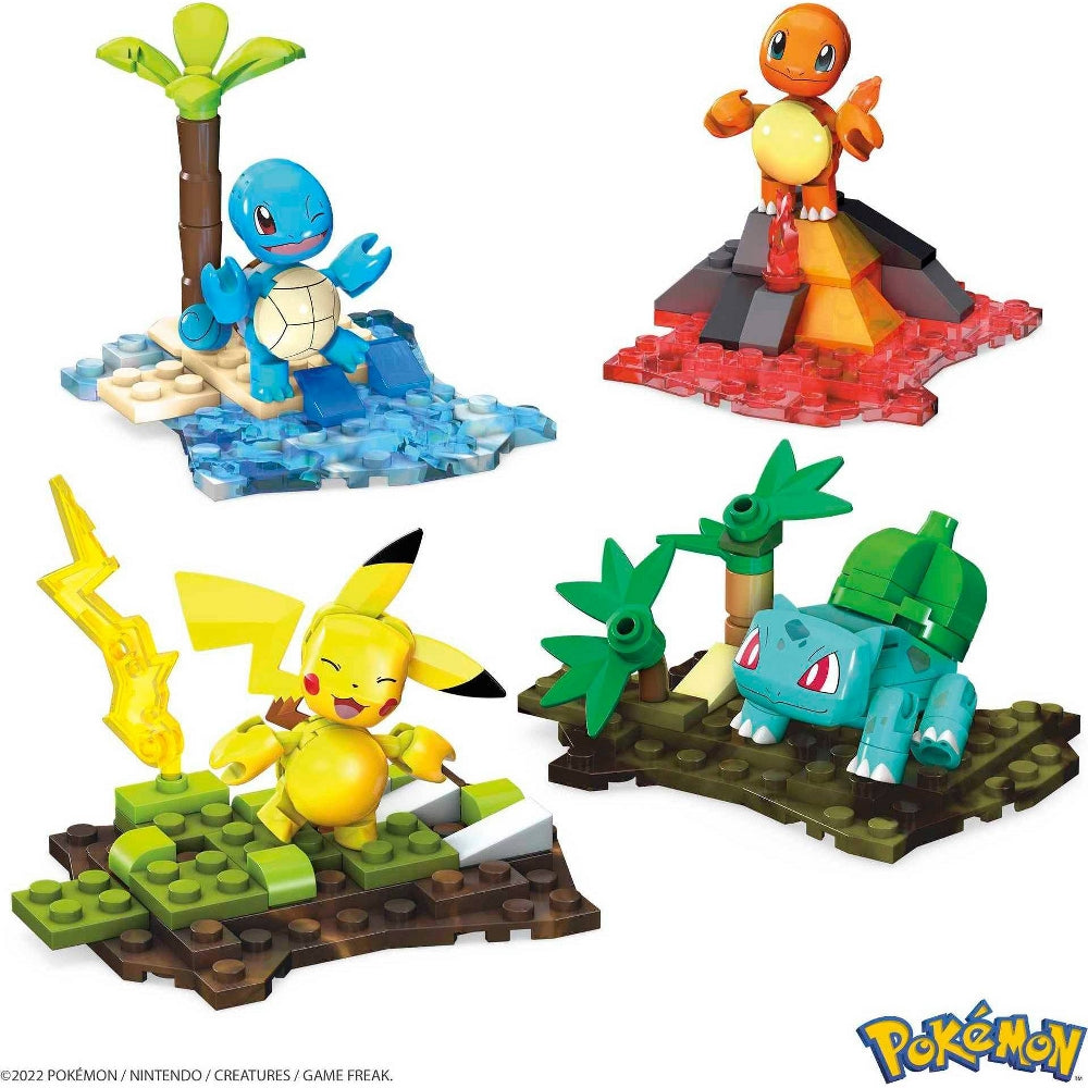 Pokemon Kanto Region Team Building Toy Set, Mega Bloks Pokemon, Collectibles
