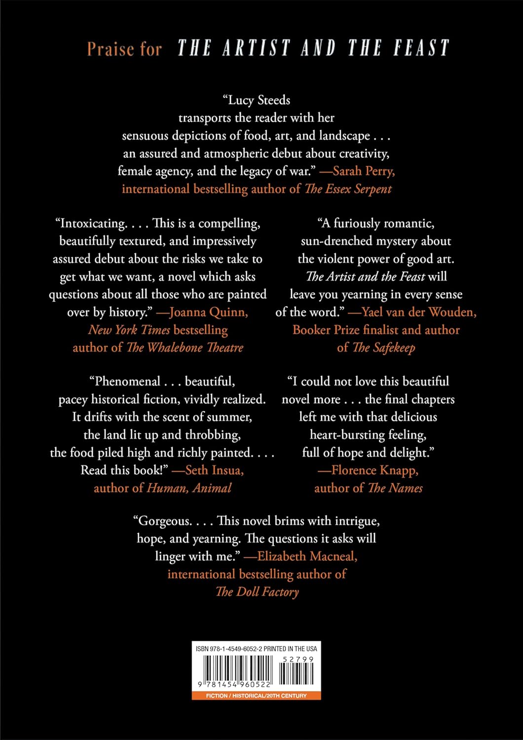 The Artist and the Feast -- Lucy Steeds, Hardcover