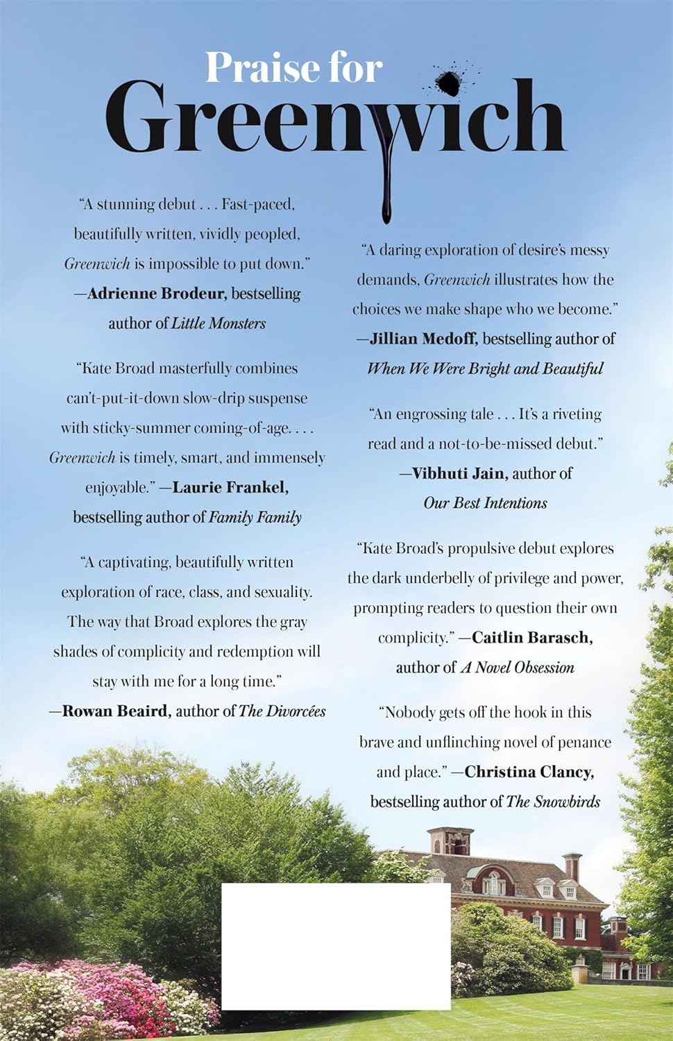 Greenwich -- Kate Broad, Hardcover