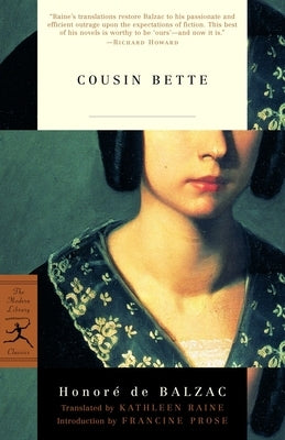 Cousin Bette -- Honoré de Balzac, Paperback