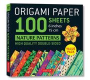 Origami Paper 100 Sheets Nature Patterns 6 (15 CM): Tuttle Origami Paper: Origami Sheets Printed with 12 Different Designs (Instructions for 8 Project by Tuttle Publishing