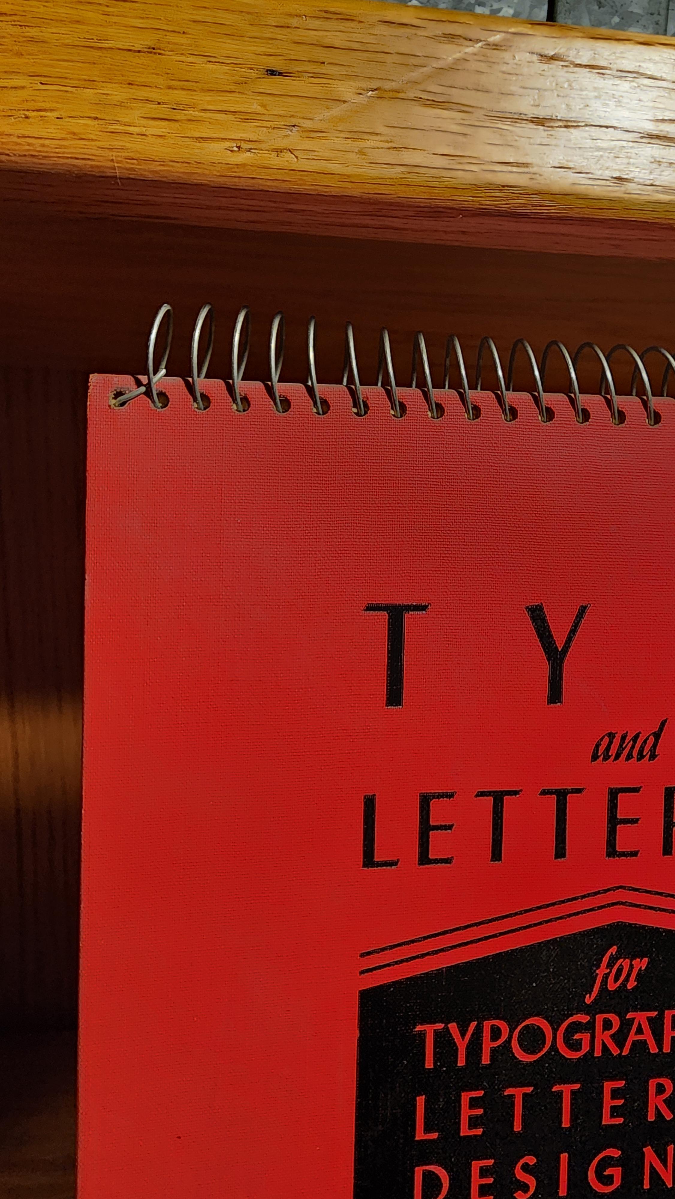 Type and Lettering for Typographers, Letterers and Designers (350 Selected Styles) Spiral-bound – January 1, 1950, Hardcover