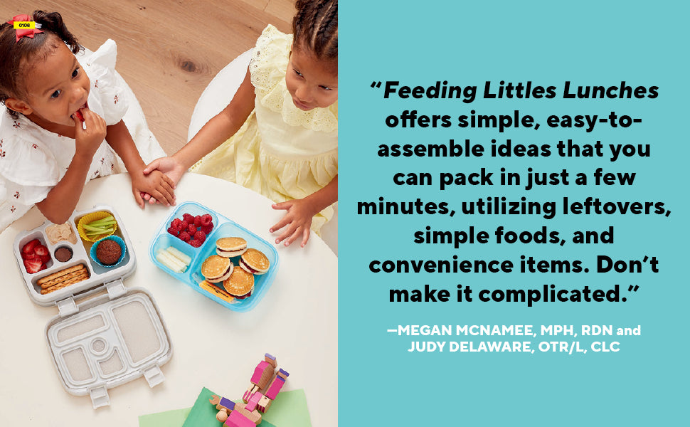Feeding Littles Lunches: 75+ No-Stress Lunches Everyone Will Love: Meal Planning for Kids -- Megan McNamee, Paperback