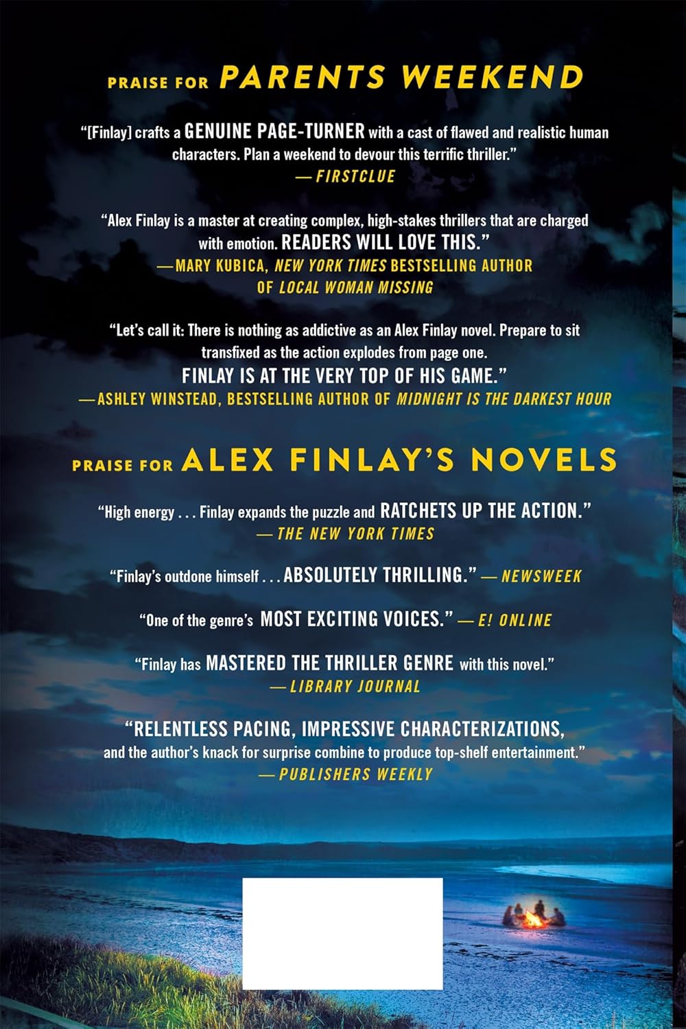 Parents Weekend -- Alex Finlay, Hardcover