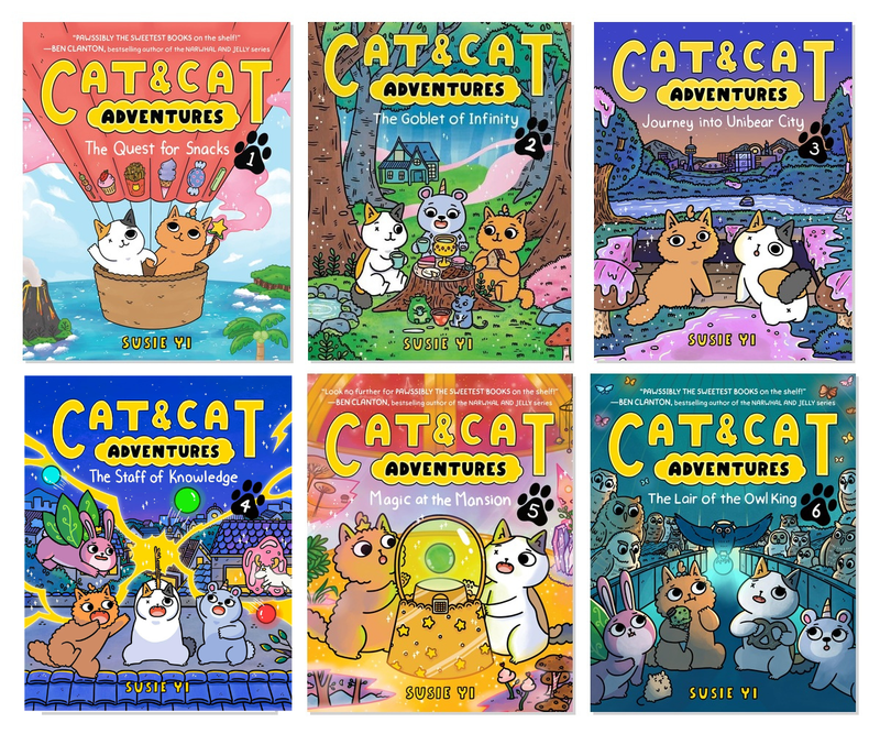 Cat & Cat Adventures 6-Book Complete Bundle Set Graphic Novels