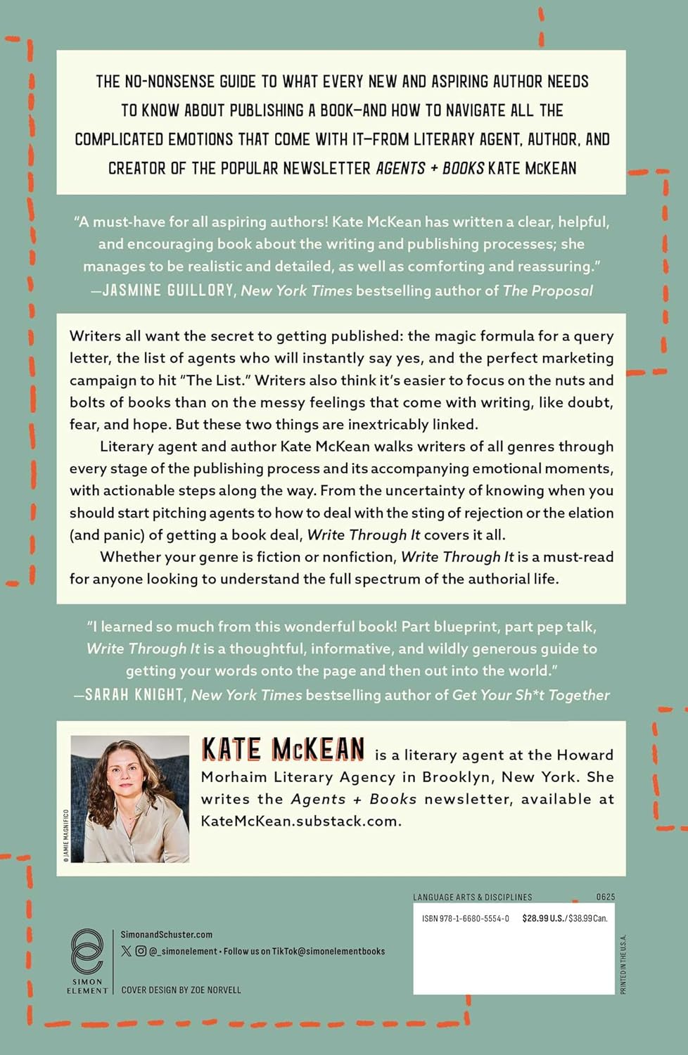 Write Through It: An Insider's Guide to Publishing and the Creative Life -- Kate McKean, Hardcover